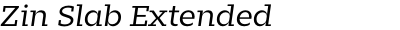 Zin Slab Extended Regular Italic